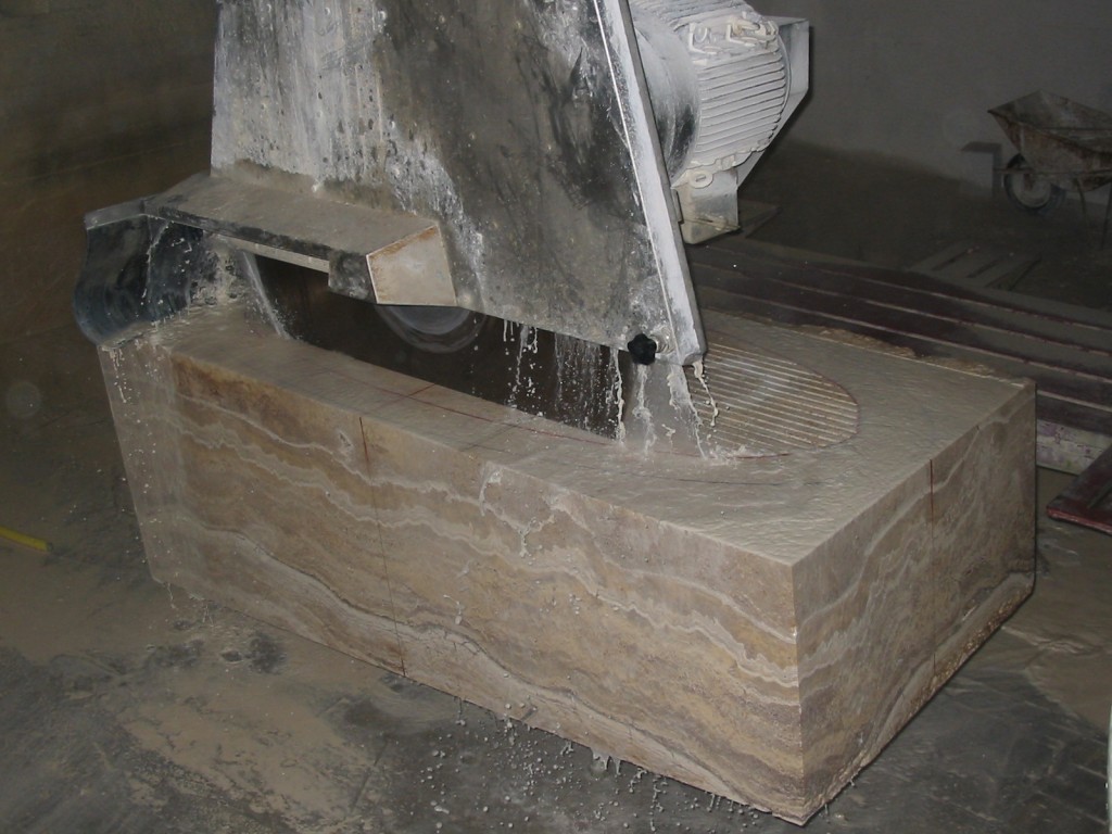 изготовление ванны из камня